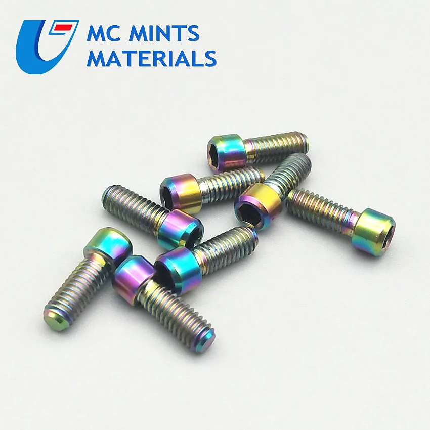 

1 Set Include Titanium Bolt 3pcsM4 x13.5 and 2pcs M4x20mm for XT SRAM XO XX1 Shifter H/L Adjust Column Head Ti Screw Ti Fastener