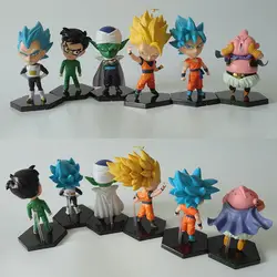 Dragon Ball Z 6 шт./компл. Gokou Гохан фигурки Вегета Piccolo Majin Буу игрушки из ПВХ фигура Brinquedos аниме EF5