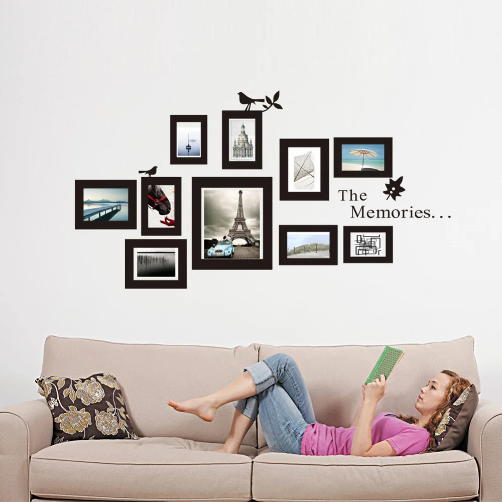ZOOYOO DIY Photo Frame Family Tree Wall Decal Sticker Poster on a Wall
