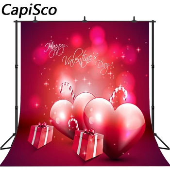 

Capisco photography backdrop love pink Valentine's Day hearts backgrounds Customized Photography Backdrops For Photo Studio