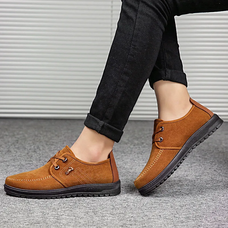 Solid Color Spring Autumn Male Casual Breathable Nice Cheap Rubber Shoes Fabric Flats For Men Footwear | Обувь