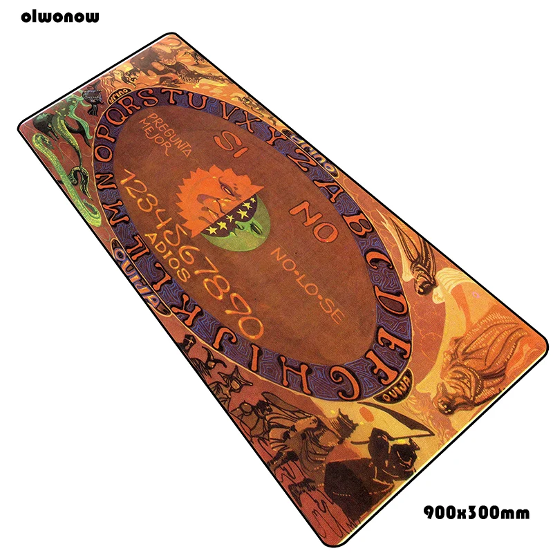 Ouija доска padmouse 900x300x3 мм игровой коврик для мыши Новое поступление коврик для мыши геймер компьютер заблокирован край коврик notbook мышь pc