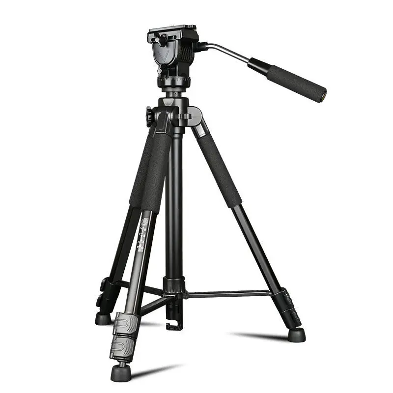 

QZSD-Q333 Professional video camera tripod for dslr digital camcorder dv tripod fluid head picture stand support tripod 65''
