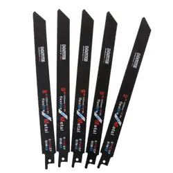 5 шт./компл. мм 225 мм/9in лезвия поршневые Пилы Sharp S1122EF BIM 18TPI для резка металла, дерева