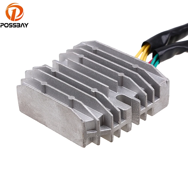 Buy POSSBAY 12V Aluminum Motorcycle Voltage Regulator Rectifier Fit for Suzuki