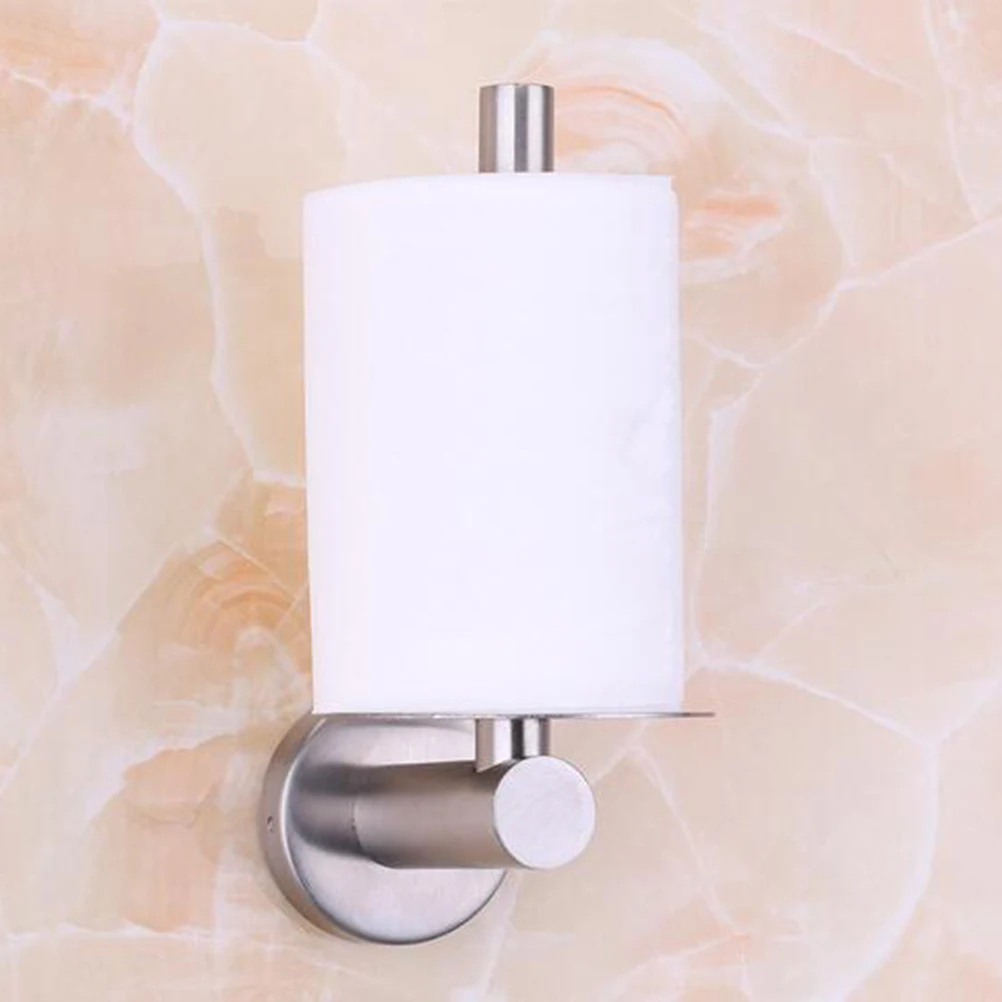 Держатель для туалетной бумаги из нержавеющей стали простой вертикальный держатель для полотенец для дома, кухни, ванной комнаты
