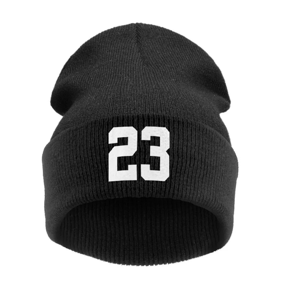 Высококачественные зимние шапочки "23" Быки спортивные для женщин/мужчин вязаная шапка с буквенной шляпой Gorros Toucas