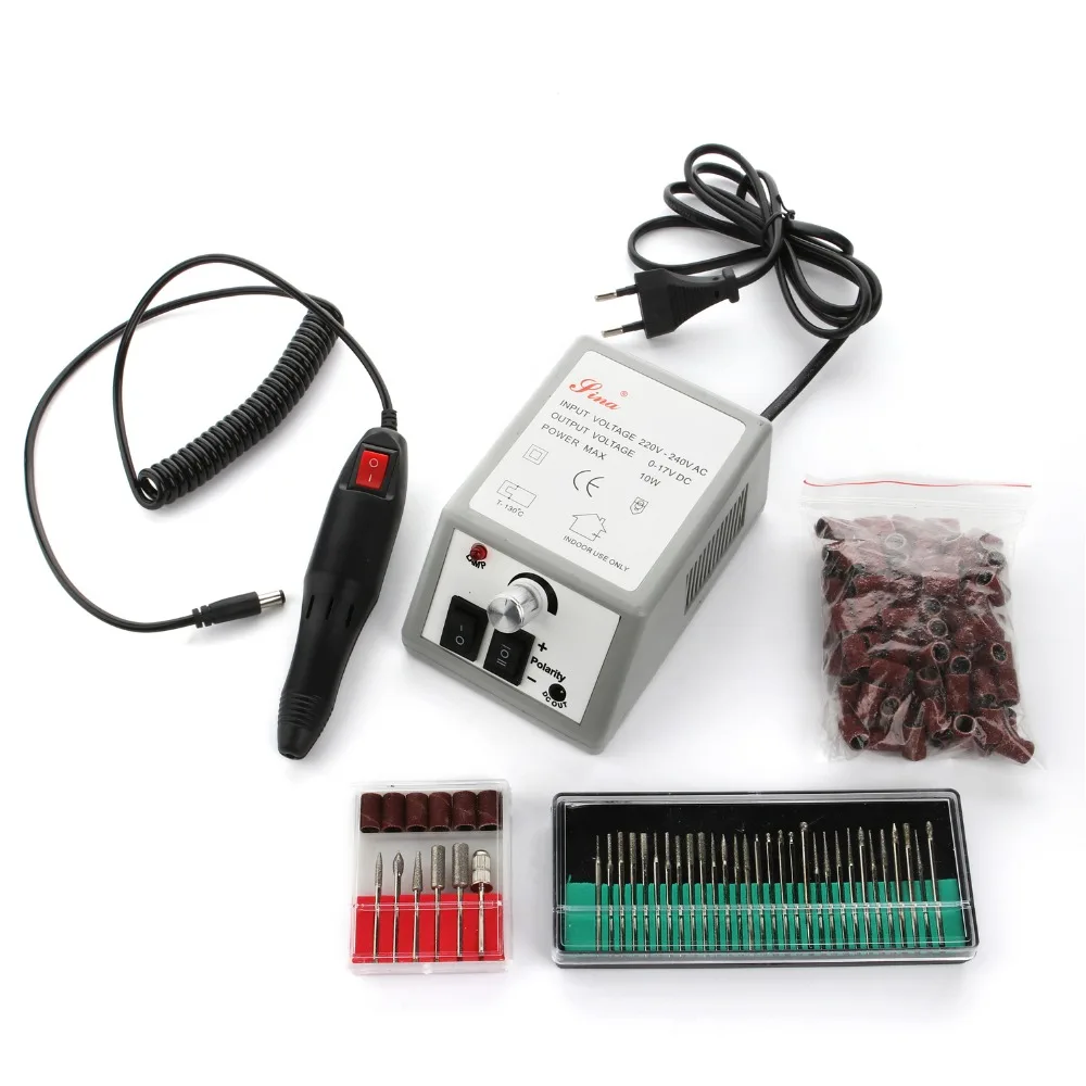 

Professional Manicure Machine Nail Art Equipment +30pcs nail drill bit+50pcs sanding