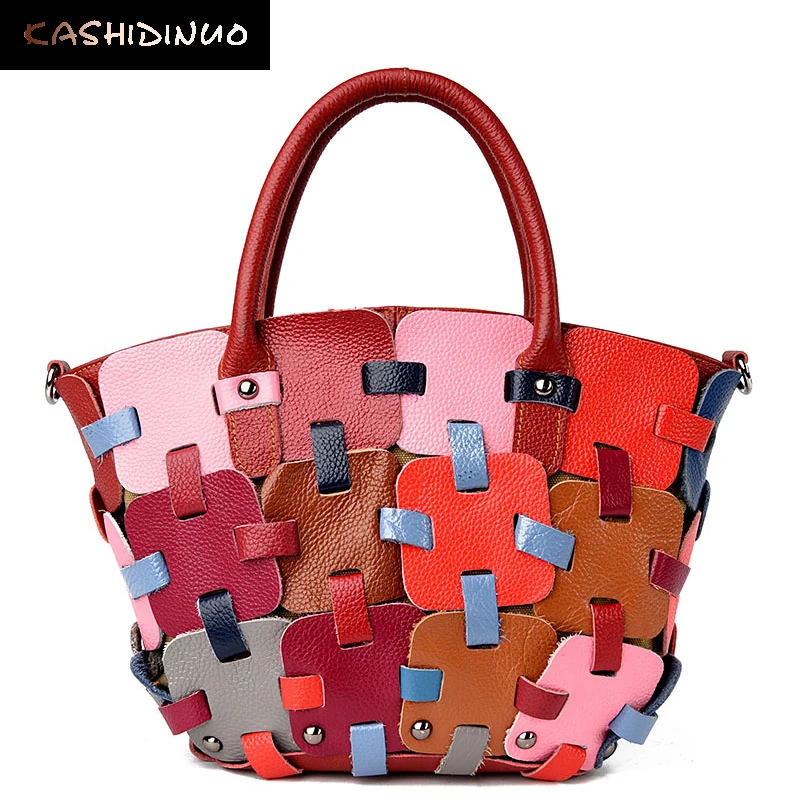 KASHIDINUO Brand font b Luxury b font Patchwork font b Women b font font b Handbags