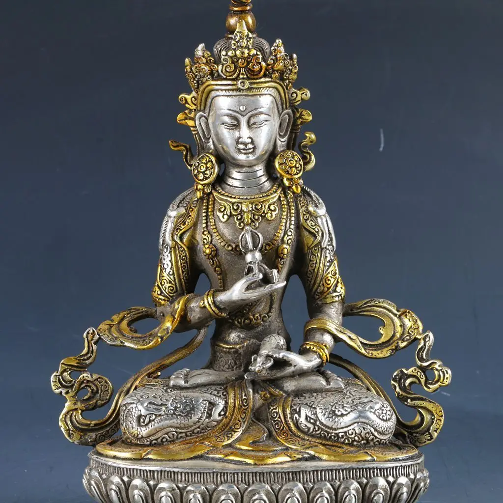 Collectable Tibetan Buddhism Gilt Vajrasattva Statue