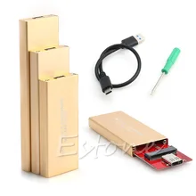 USB 3.1 Type C To M.2 NGFF PCI-E SSD Hard Disk Case Enclosure 2242/2260/2280 New