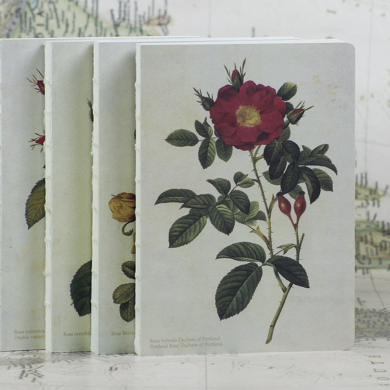 2 Pages Creative Hand Painted Rose Series Notebook Paper Diary Book Sketch Book Chrismas Gift Sketch Book Book Sketch Bookpaper Diary Aliexpress