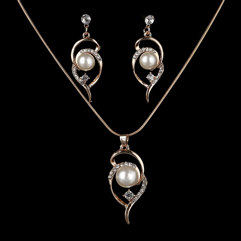 Hesiod дизайн серьги-гвоздики из искусственного жемчуга ожерелье Свадебные Ювелирные наборы для женщин Подарки для влюбленных