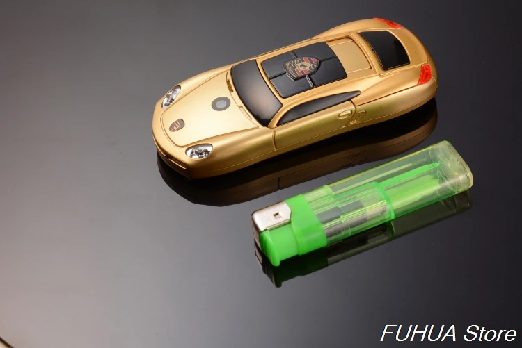 Милый маленький бар модель автомобиля телефон с электронной прикуривателем Y918 Dual Sim телефон фонарик GPRS