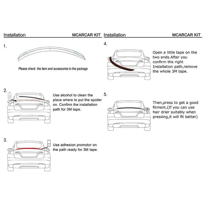 Спортивный спойлер для багажника из углеродного волокна Tesla Model S Sedan 2014 2017|trunk