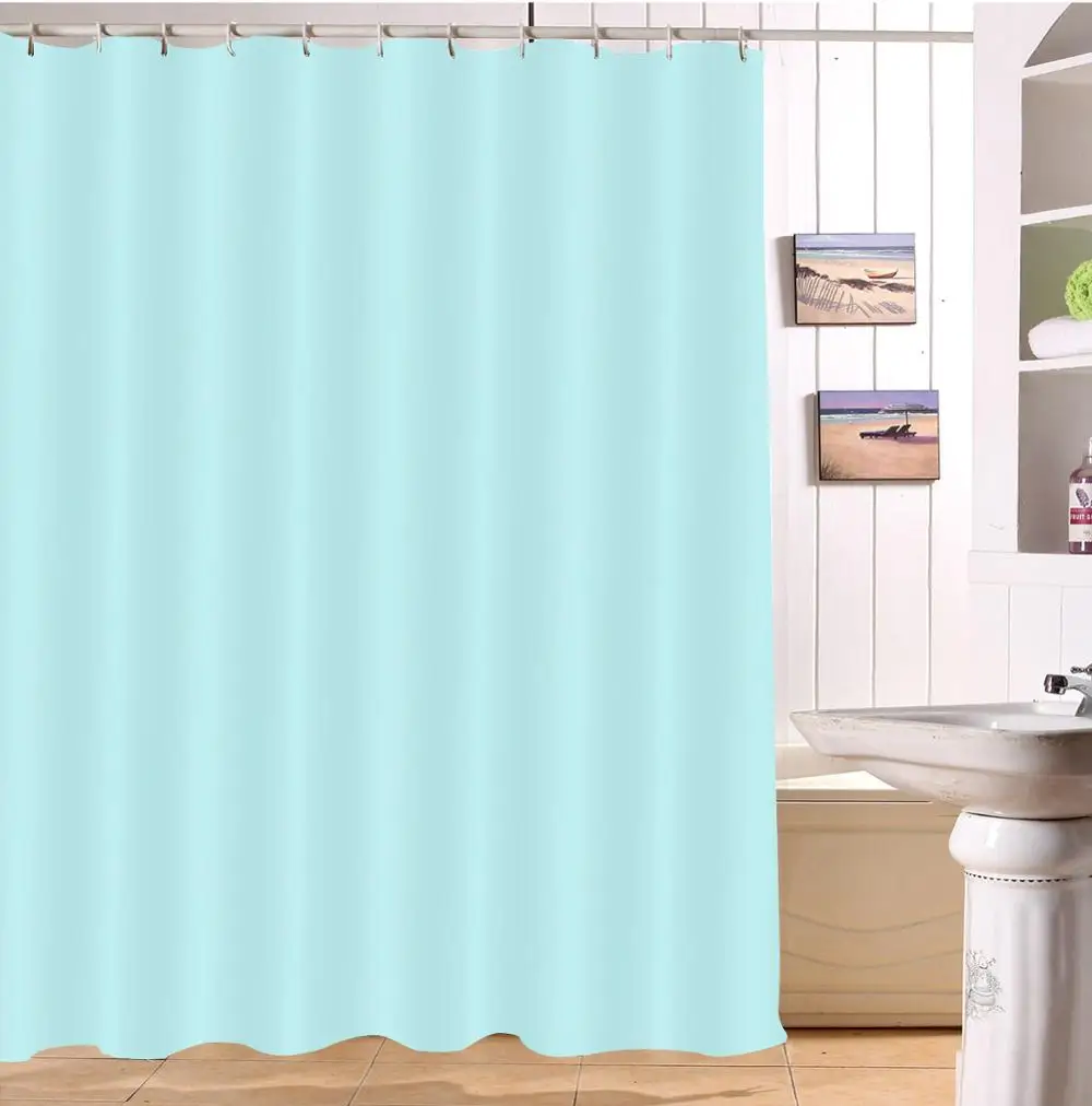 LB 180*200 водостойкая сплошная красная чистая занавеска для душа s полиэстер принт ванная комната экраны занавески ткань для девочки Ванна домашний декор - Цвет: Curtain-7109