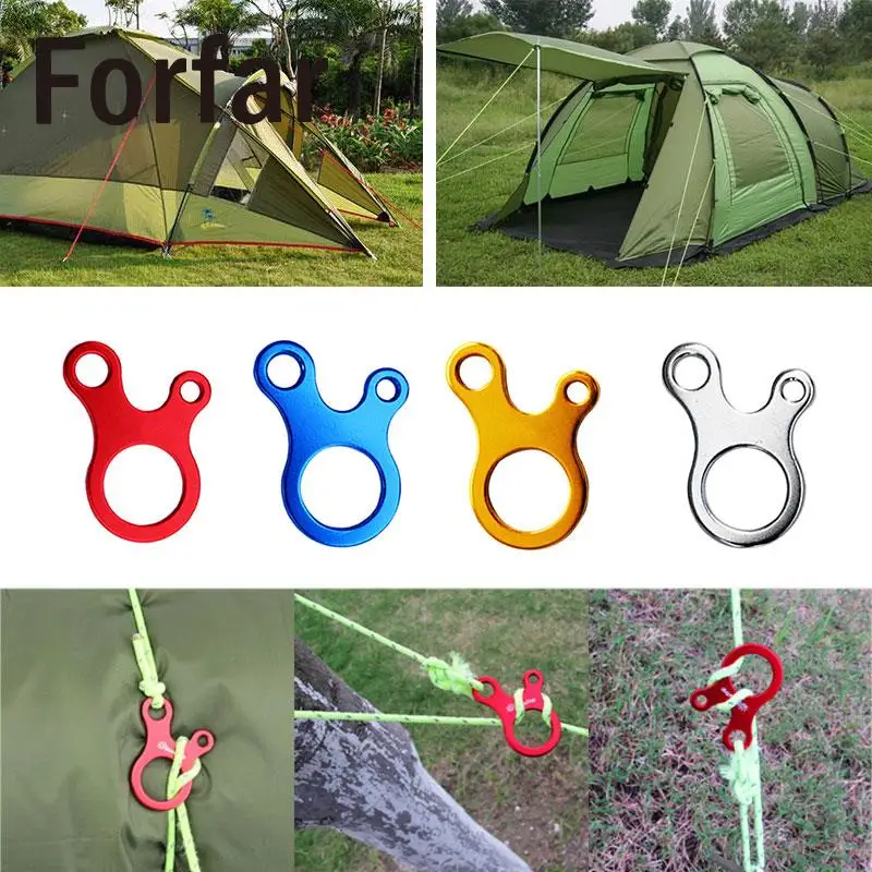 

Aluminum Alloy Tent Carabiner Fishing 2017 Hook Buckle Climbing Line Hanger Tightener New