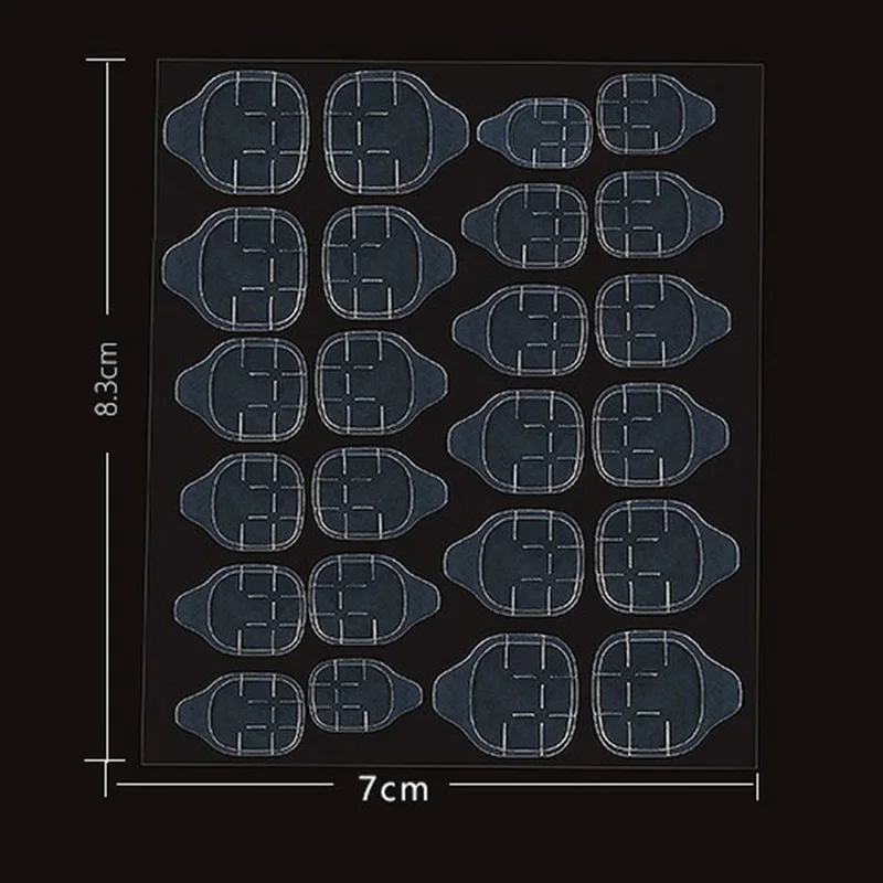 12 шт прозрачные двухсторонние клейкие наклейки с лентами клейкие ленты для ногтей для поддельных ногтей клей для ногтей накладные ногти