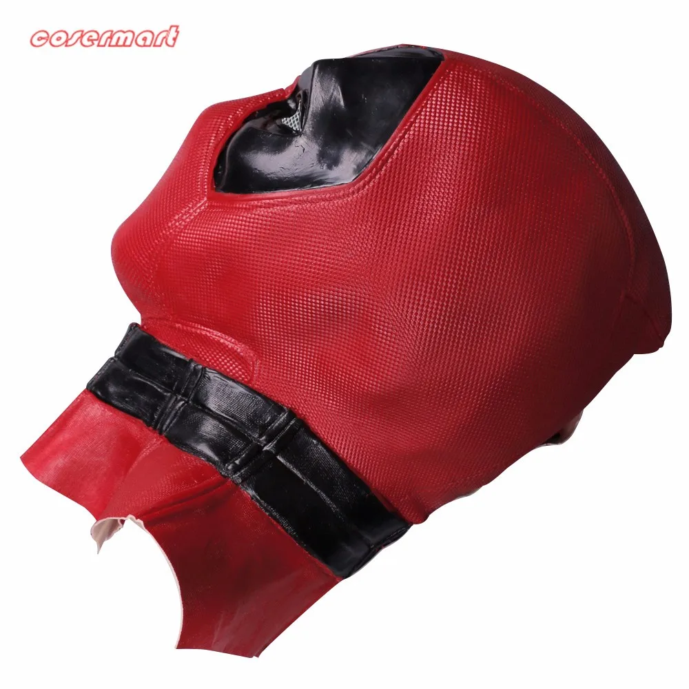 New Marvel Superhero Deadpool Mask Breathable Latex Full Face Mask Halloween Cosplay Prop (4)