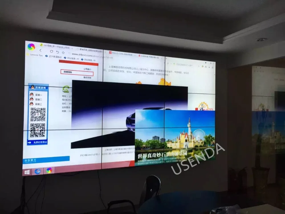 

For control room,40 inch lcd video wall display in 2x2,3x3,4x4,3x4 multi-screens