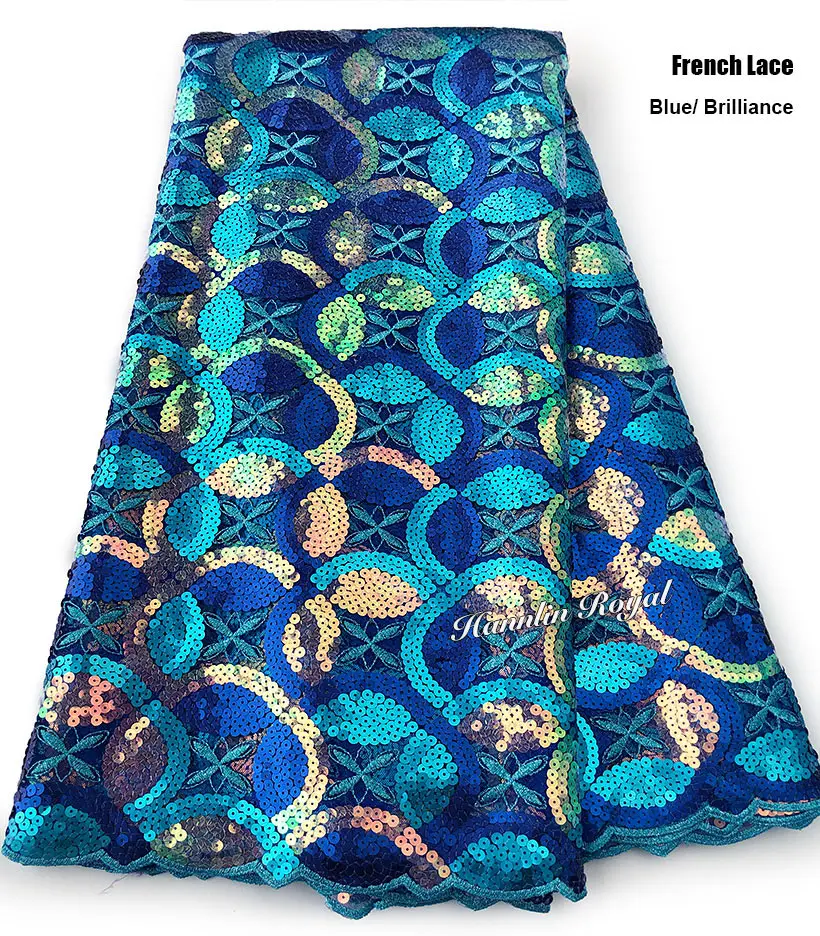 Блестящий топ с блестками класс Африканский Французский кружевной ткани богатый Свадебный праздник шитье платье Ткань 5 ярдов Высокое качество