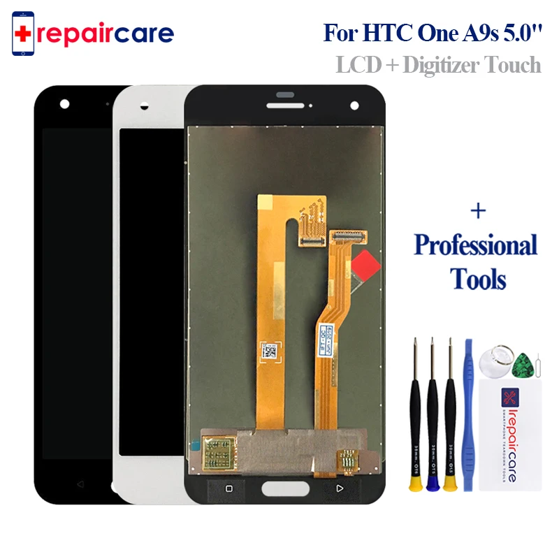 Черный/белый 5 0 дюймов запасные части для ремонта ЖК-дисплея HTC One A9S | Мобильные