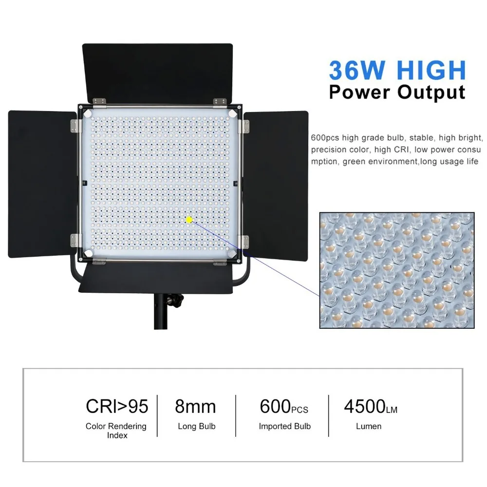 Pixel K80 LED Video Light 3 в 1 комплект освещение для фотосъемки Встроенная 2 4 ГГц