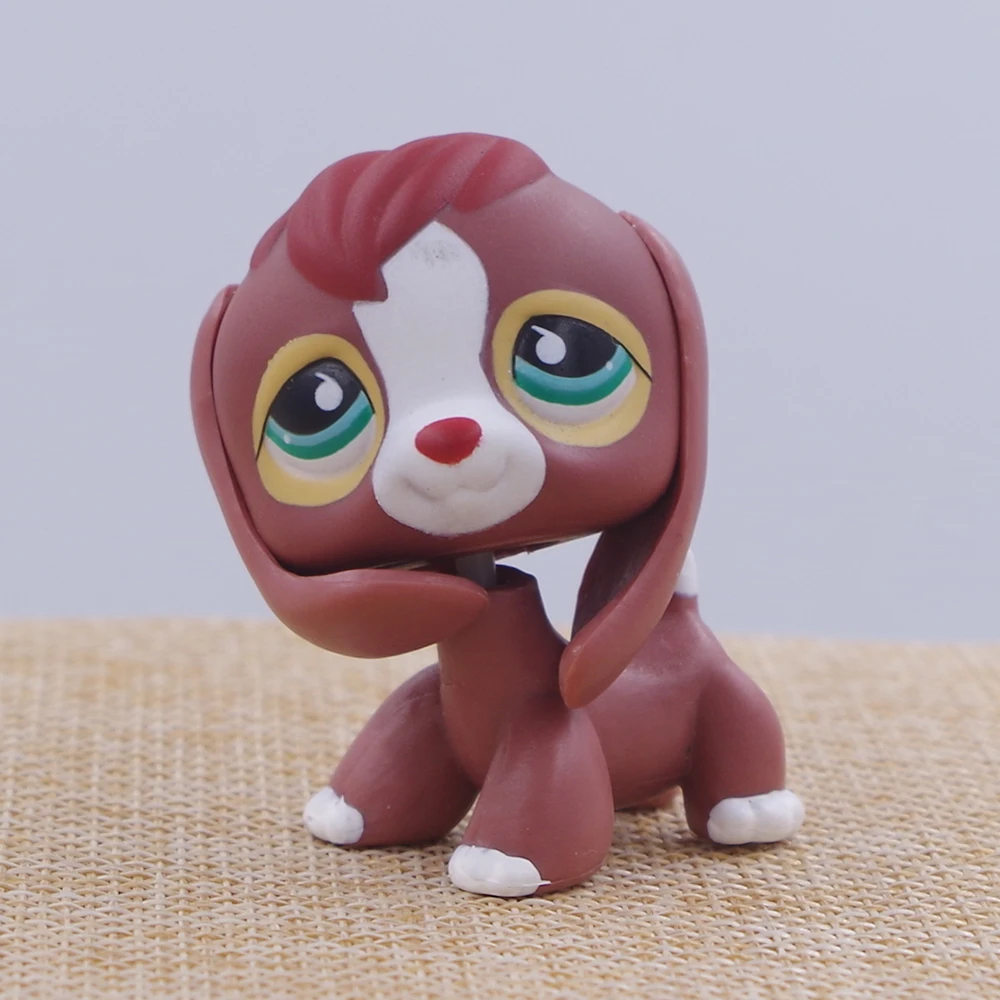 Pet Shop PS зеленые глаза красный Бигль собака щенок фигурка игрушки подарок девушка