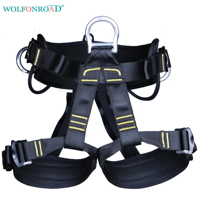 WOLFONROAD Outdoor Sports Climbing Harness Rappelling Seat Harness Rock