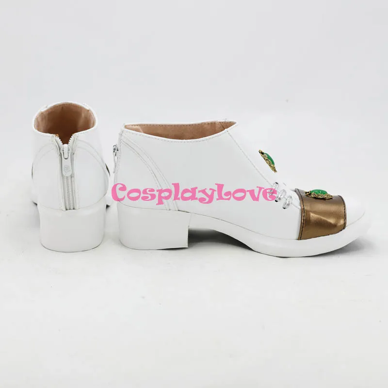 JoJo's Bizarre Adventure Diamond Is Unbreakable Rohan Kishibe White Gold Cosplay Shoes Long Boots Custom Made CosplayLove (3)