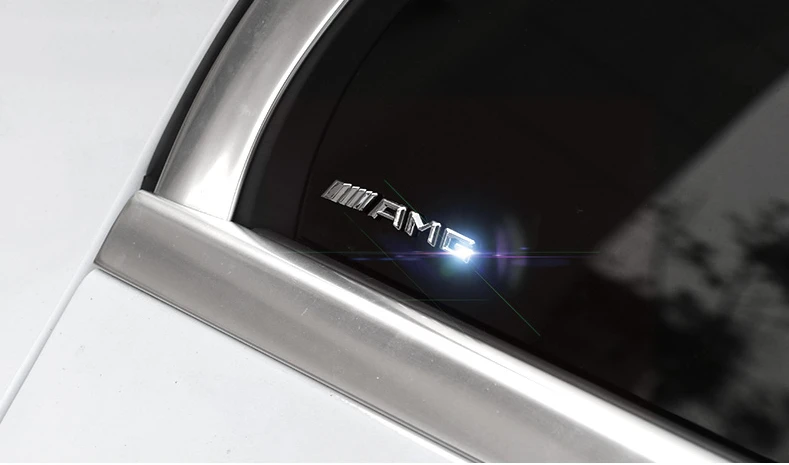 

car styling amg emblem car sticker for Mercedes Benz CLA200 GL400 GL350 GL500 B180 B260 B200 C300 C200 CLS CLK CLA SLK sticker