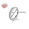 1PC Crystal Fashion Clicker Nose Hoop Ring Septum For Women Nose Ring Ear Cartilage Tragus Helix Piercing Charming Body Jewelry ► Photo 3/6