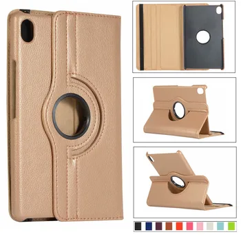 

Degree Rotating Flip Stand Leather Capa Smart Magnet Auto Sleep/Wake Funda Cover Case For Huawei Mediapad M6 8.4 2019 Tablet+pen