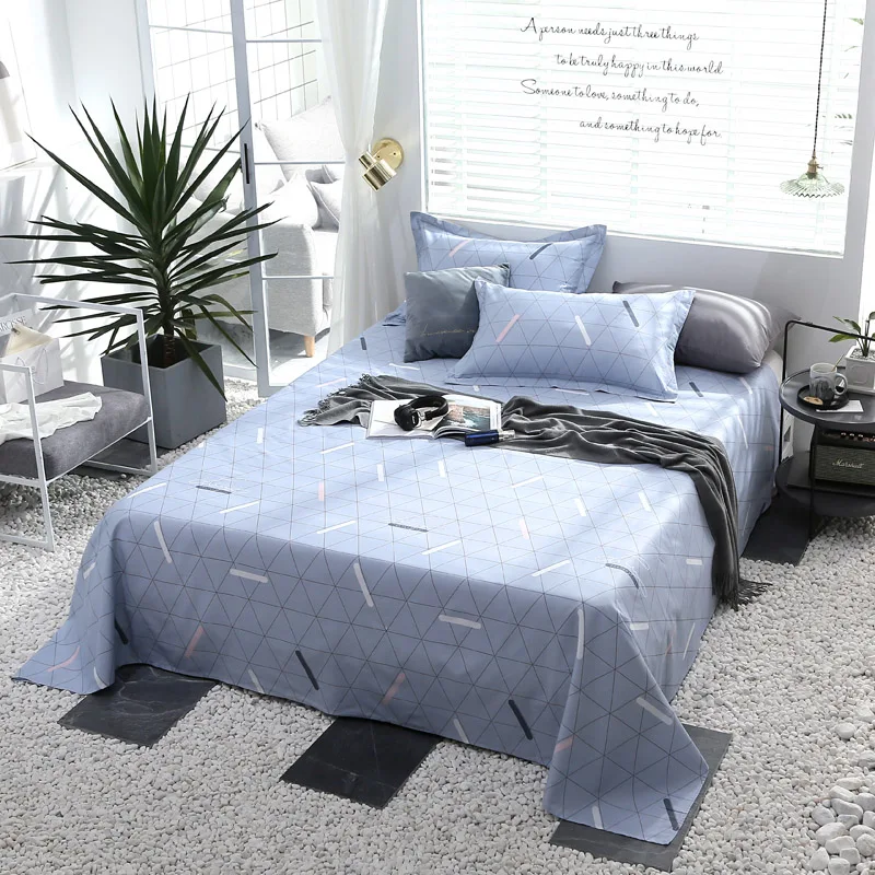

Stylish Black Rectangle Pattern Pillowcase Bed Linen Queen Size Mattress Covers Fitted Sheet Sets With Elastic For King Size