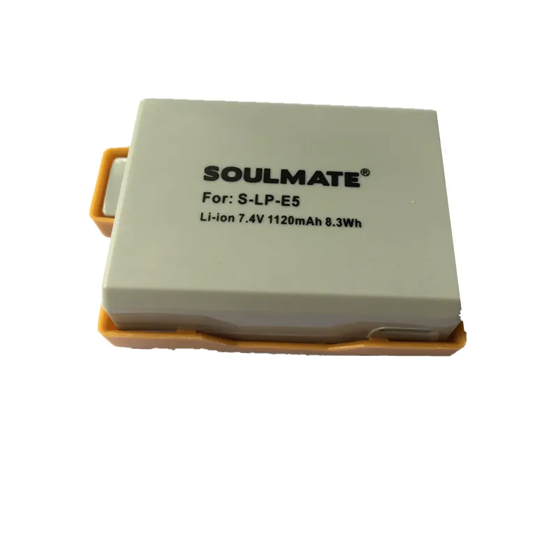 SOULMATE LP-E5 комплект литиевых батарей LPE5 цифровой Камера Батарея LP E5 для цифровой однообъективной зеркальной камеры Canon EOS 450D 500D 1000D поцелуй X2 X3 F Rebel XS XSi