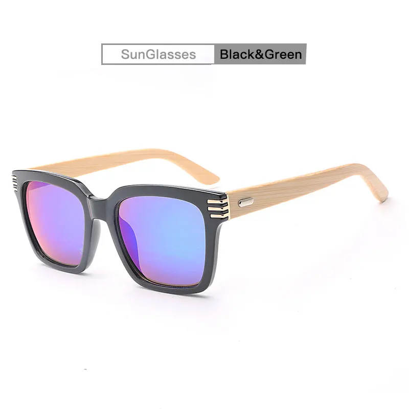 GY квадратные мужские деревянные очки поляризованные брендовые модные квадратные бамбуковые солнцезащитные очки женские солнцезащитные очки в деревянной оправе для мужчин Oculos - Цвет линз: COLOUR 2