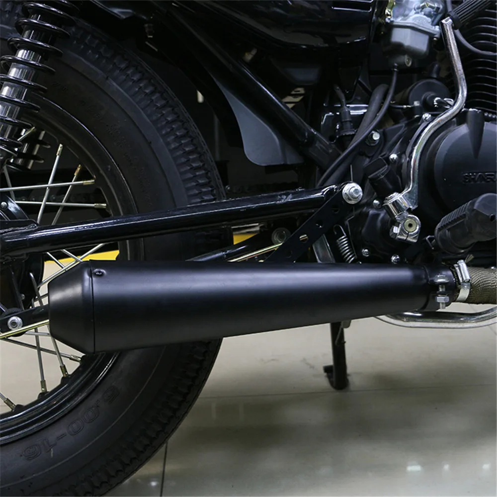 Universal 39-46mm Motorcycle Muffler Exhaust Retro Vertical Back Pressure Case For Harley GY6 CBR CBR125 CBR250 - Image 6
