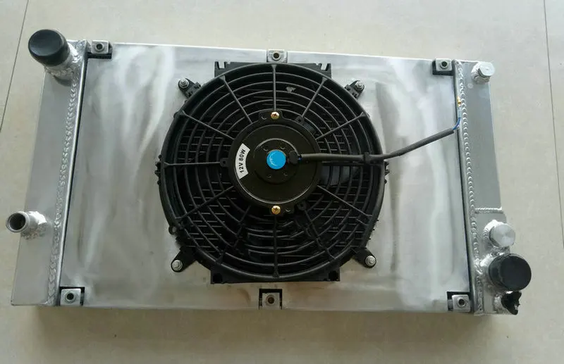 Radiator Shroud Fan Алюминий радиатор+ кожух+ вентилятор для Porsche 944 S 2.5L и 2.7L не turbo руководство M44 I4 1985-1991 Turbo 1988 1985 1986 1987 - Цвет: Radiator Shroud Fan
