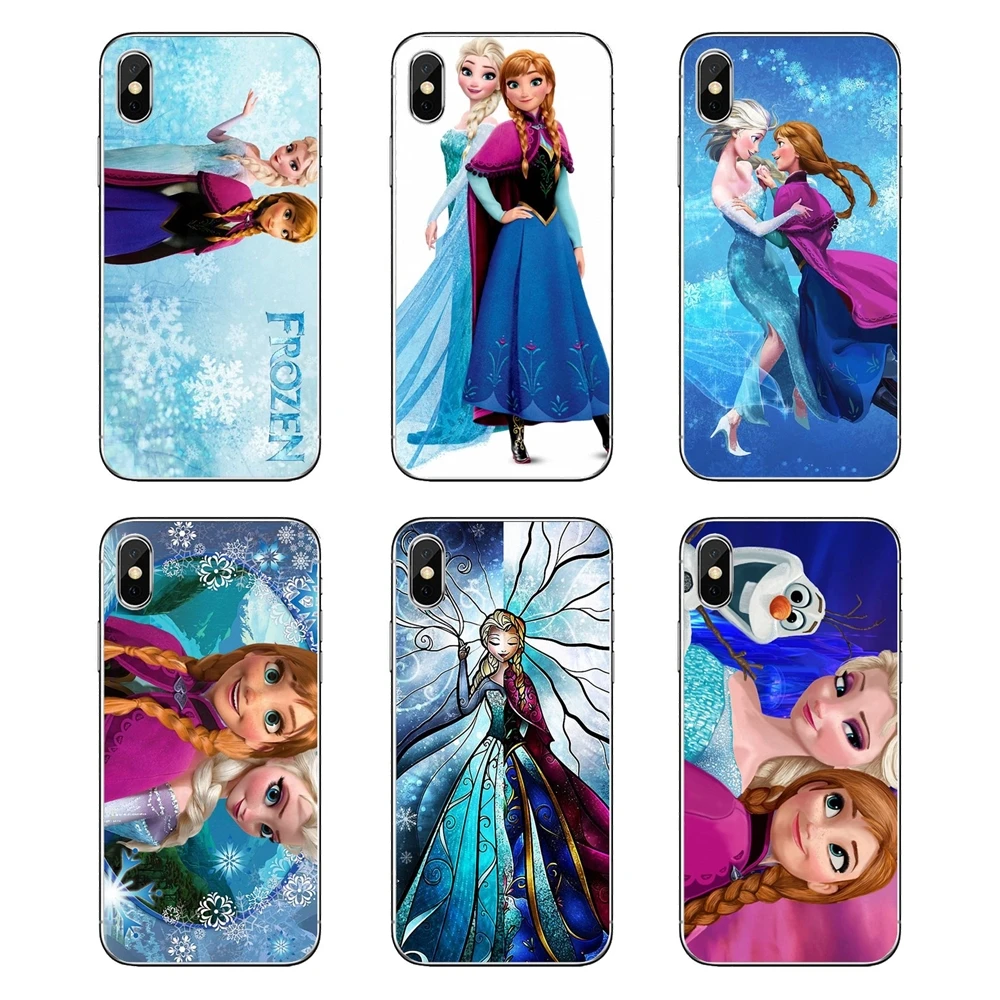 Transparent Tpu Shell Cases Anna And Elsa Disny Princess