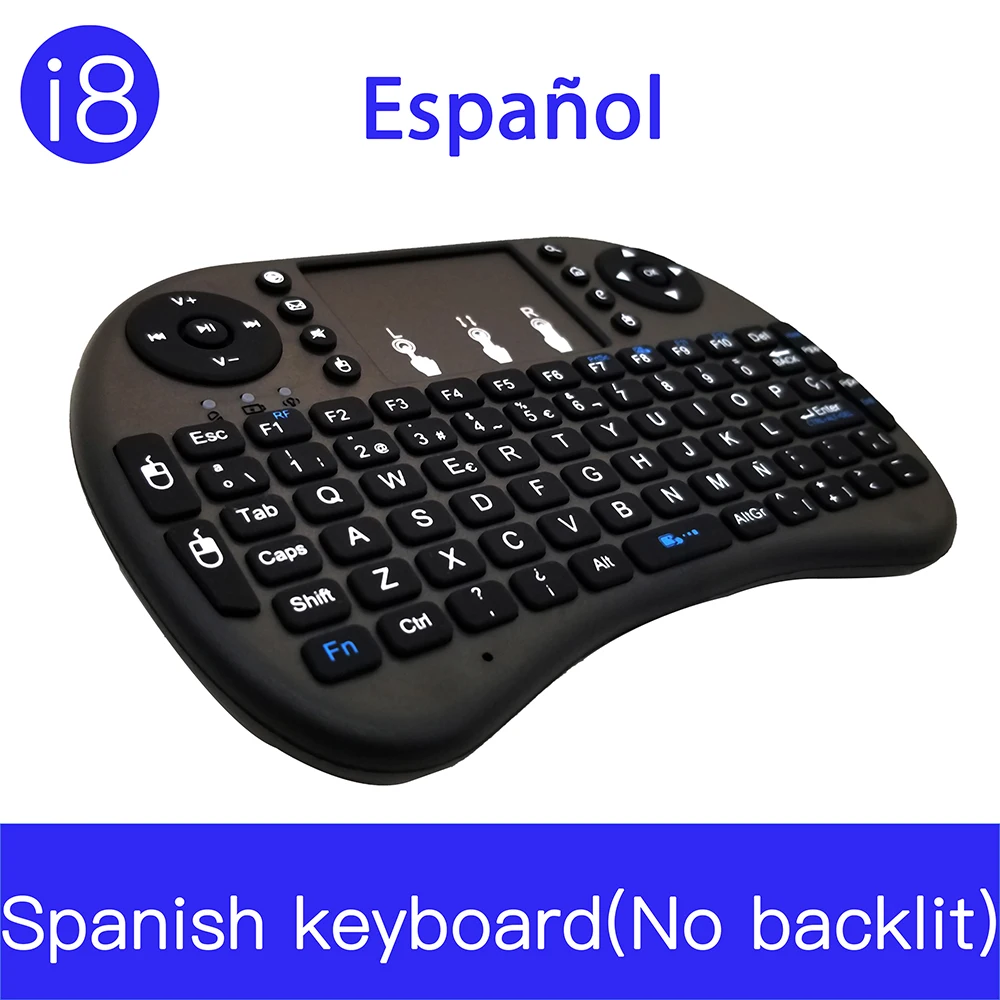 Пульт для ключей Spainish wireless i8 Mini 2 4G с тактильной панелью Без цветной подсветки