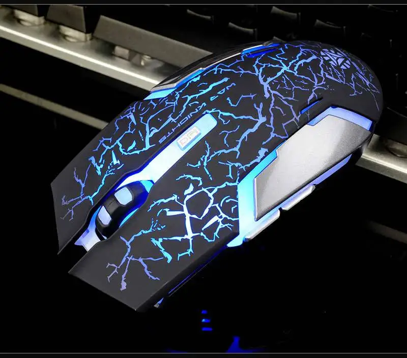 Hongsund Беспроводная игровая мышь для ноутбука Встроенная перезаряжаемая Бесшумная кнопочная компьютерная мышь неограниченное количество