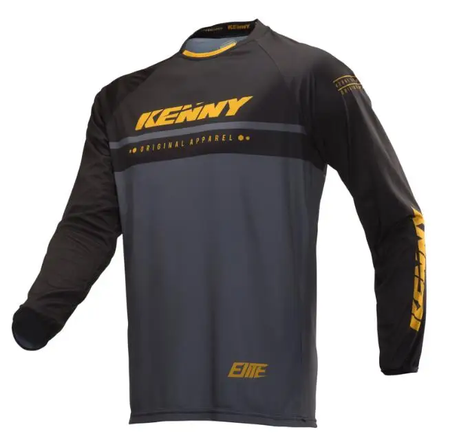 Kenny moto Jersey DH MX BMX, горный велосипед fo moto Jersey/moto cross ATV беговые гонки мото дышащая мужская рубашка - Цвет: Цвет: желтый