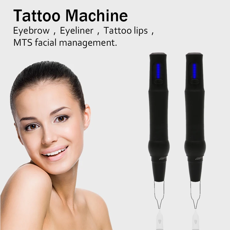 

1set high quality lip digital Import Motor Rotary Tattoo machine Permanent Makeup Machine Pen Liberty tattoo pen free shipping
