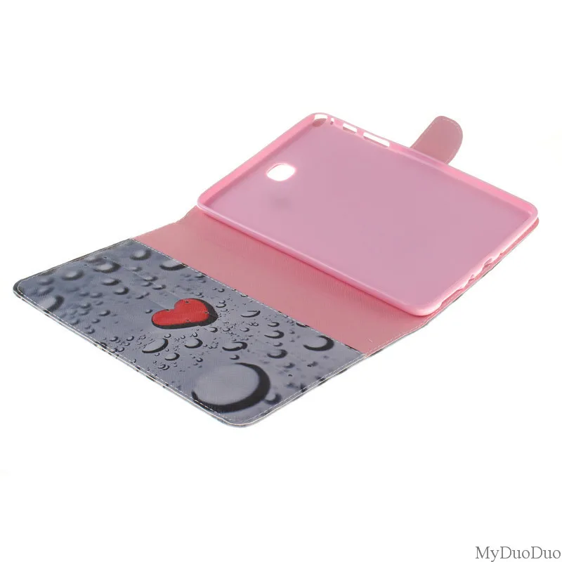 Flower PU Leather Wallet Case For Samsung Galaxy Tab A 8.0 inch T350 T351 T355 P350 SM-T355 Case Girl Boy Stand FlipTablet Cover (18)