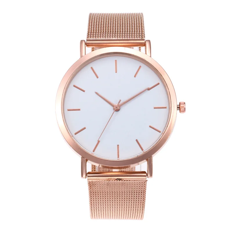 

CAW012 Women Ladies Stainless Steel Mesh Band Wrist Watch Girl Fashion Wedding Quartz Clock Fashion Wrist Watch