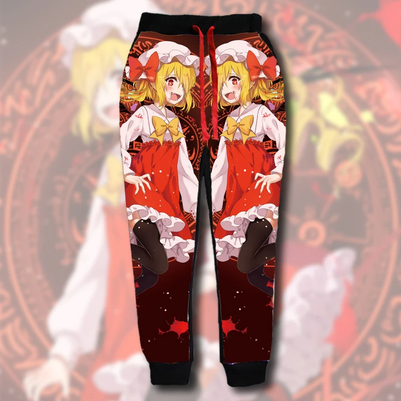 Новое поступление новинка Мужские штаны для бега TouHou Project косплей Remilia Scarlet