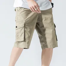 Новые летние мужские Товары для отдыха качественные шорты с эластичной резинкой на талии повседневные Модные мужские шорты из хлопка мужские шорты