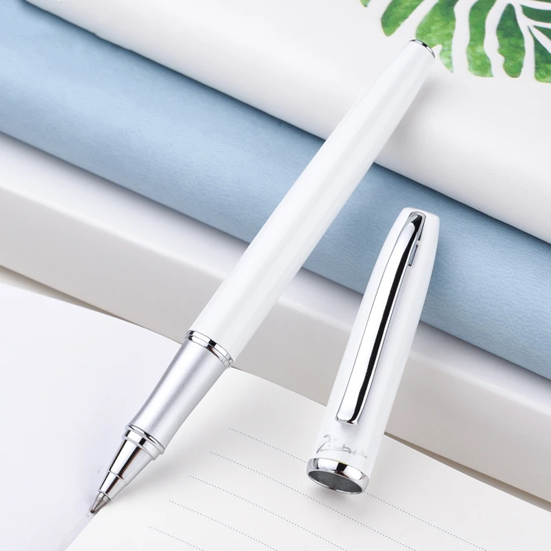 

Luxury Silver Clip Black White Yellow Pink Purple Rolllerball Pen Pimio 936 Smooth Writing Sign Ball Point Pens Business Gift