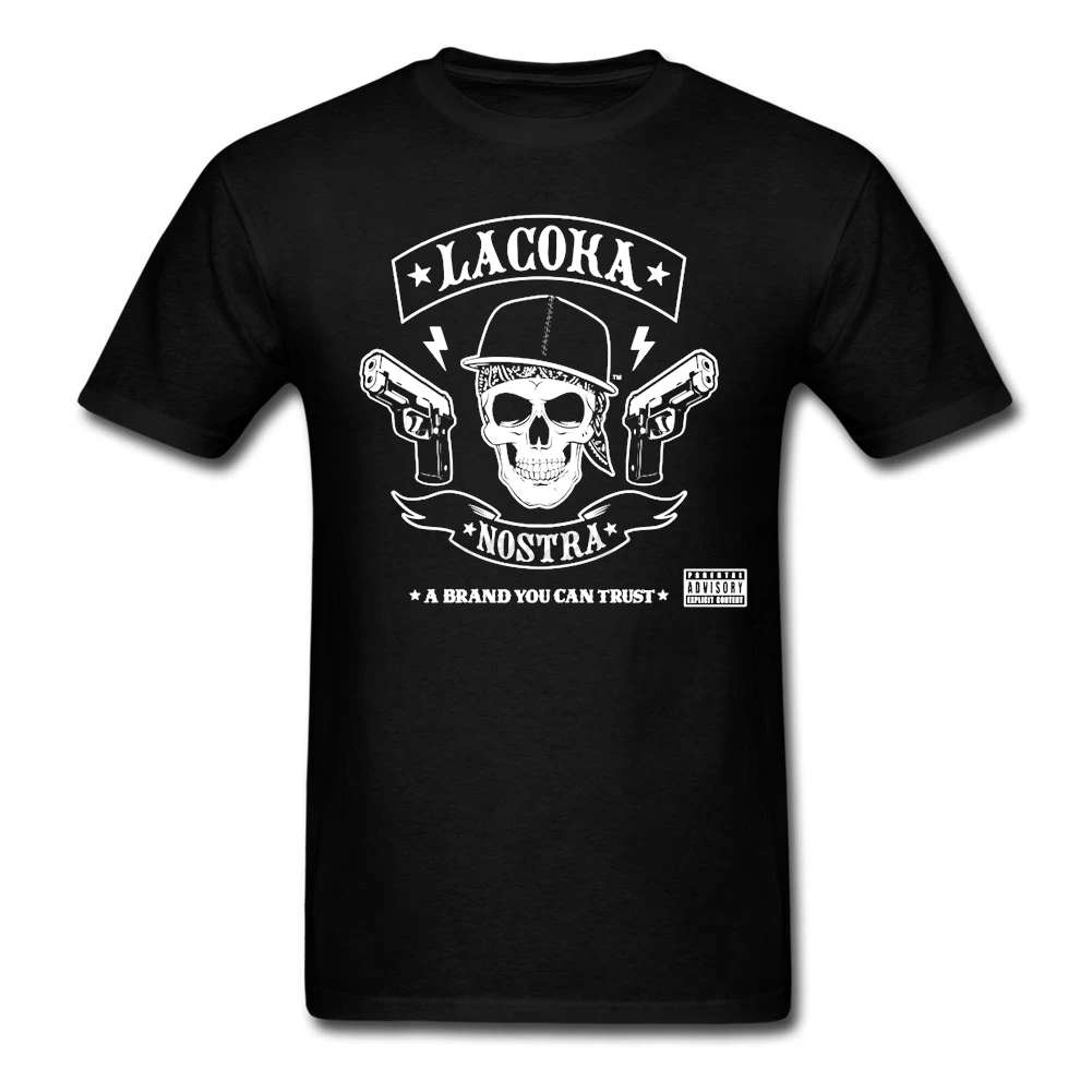 LA COKA NOSTRA/футболка с логотипом для взрослых и мужчин скидка классические футболки
