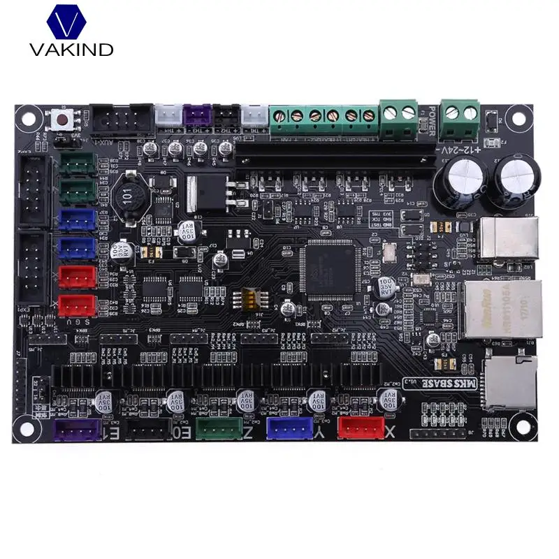 

32bit Arm Platform Smooth Control Board MKS SBASE V1.3 Open Source MCU-LPC1768 Support Ethernet Preinstalled Heatsink 3D Parts